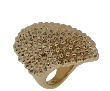 Anillo Molécula Grande Dorado